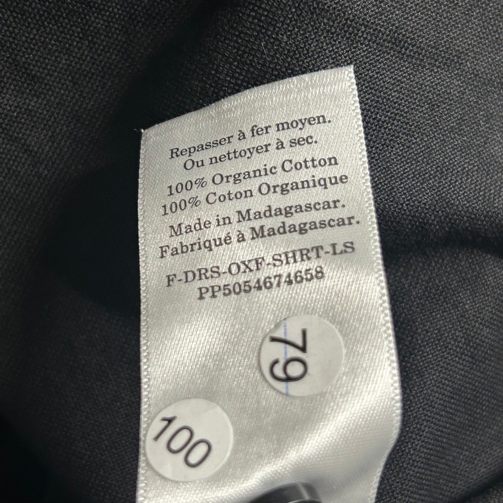 Everlane Womens Black Oxford Short Sleeve Button Front Shirt Dress M Medium New - Picture 9 of 9